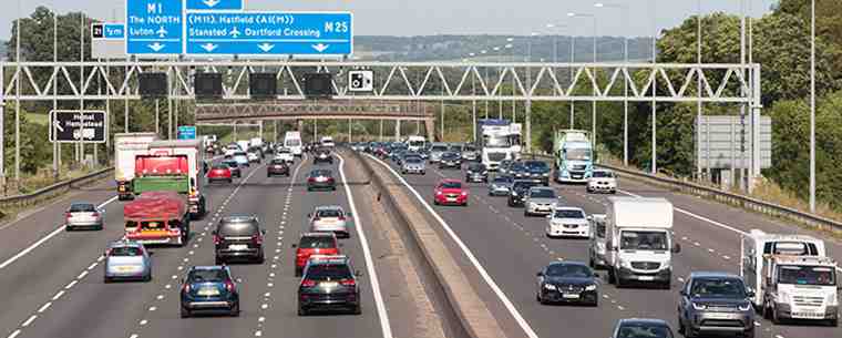 Motorway lanes