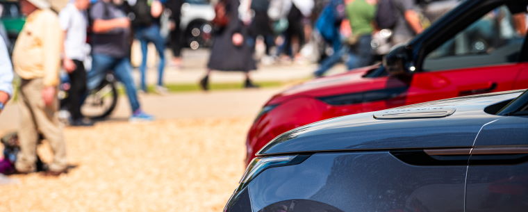 Cars on display at Goodwood Festival of Speed